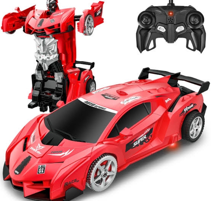 ✨️✨️New Arrival✨️✨️Children's deformed remote control car, racing car model toys, car r-obot toys.Sport Carried Control Car Kids Children Gifts Model:858480 Material:Plastic Voltage: Car:4.5V(3xAABatt