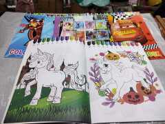 New in cartoon coloring books lightweight and easy for children to carry