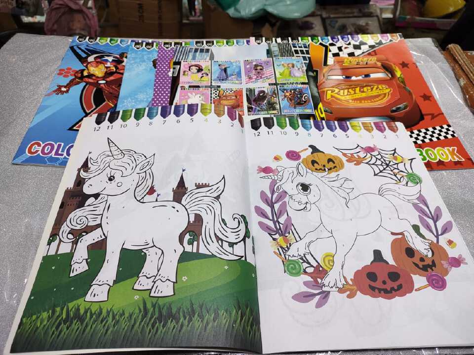 New in cartoon coloring books lightweight and easy for children to carry