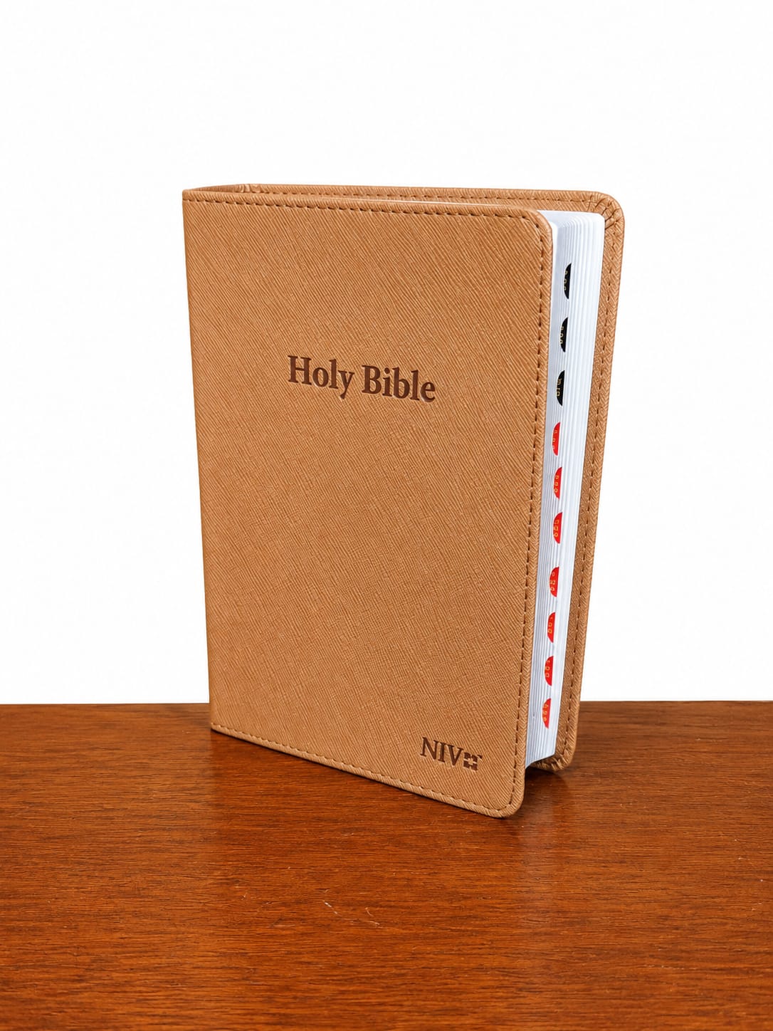 The New International Version (NIV) Medium  with Thumb Index is a practical and easy-to-use Bible designed for everyday reading, study, and church use. Its medium size makes it comfortable to carry.