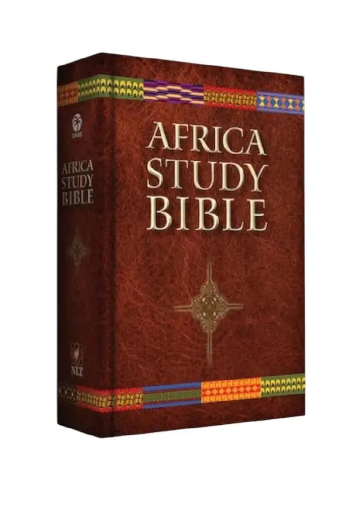 AFRICA STUDY BIBLE NEW LIVING TRANSLATION (NLT) Has book introduction,application notes that helps on how to apply biblical truth to everyday life situations and articles that provide practical guide.