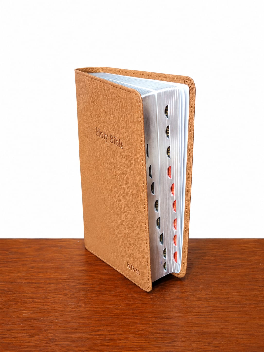 The New International Version (NIV) Medium  with Thumb Index is a practical and easy-to-use Bible designed for everyday reading, study, and church use. Its medium size makes it comfortable to carry.