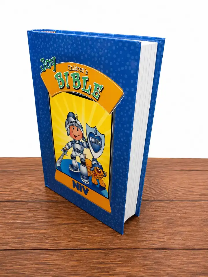 The Joy Children’s Bible is a colorful and engaging Bible designed to help children discover God’s Word in a simple and enjoyable way. With child-friendly stories and illustrations.