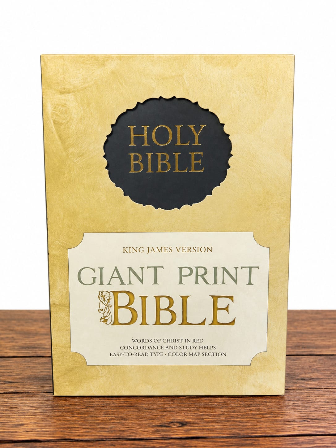 King James Version Giant Print Bible -Designed with easy-to-read giant print, this Bible is ideal for devotion, Bible study, church services, and anyone who prefers larger text for comfortable reading