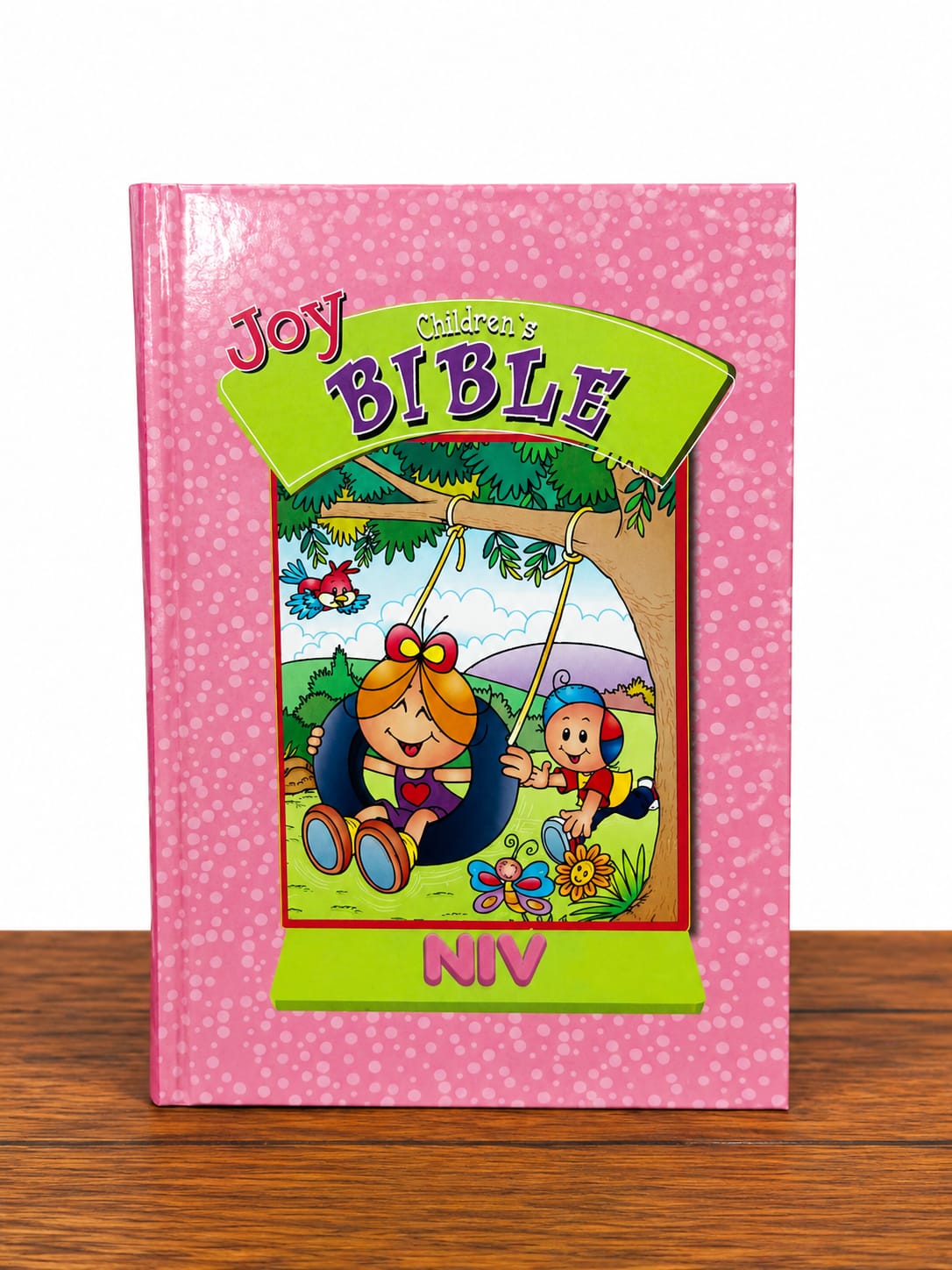 The Joy Children’s Bible is a colorful and engaging Bible designed to help children discover God’s Word in a simple and enjoyable way. With child-friendly stories and illustrations.