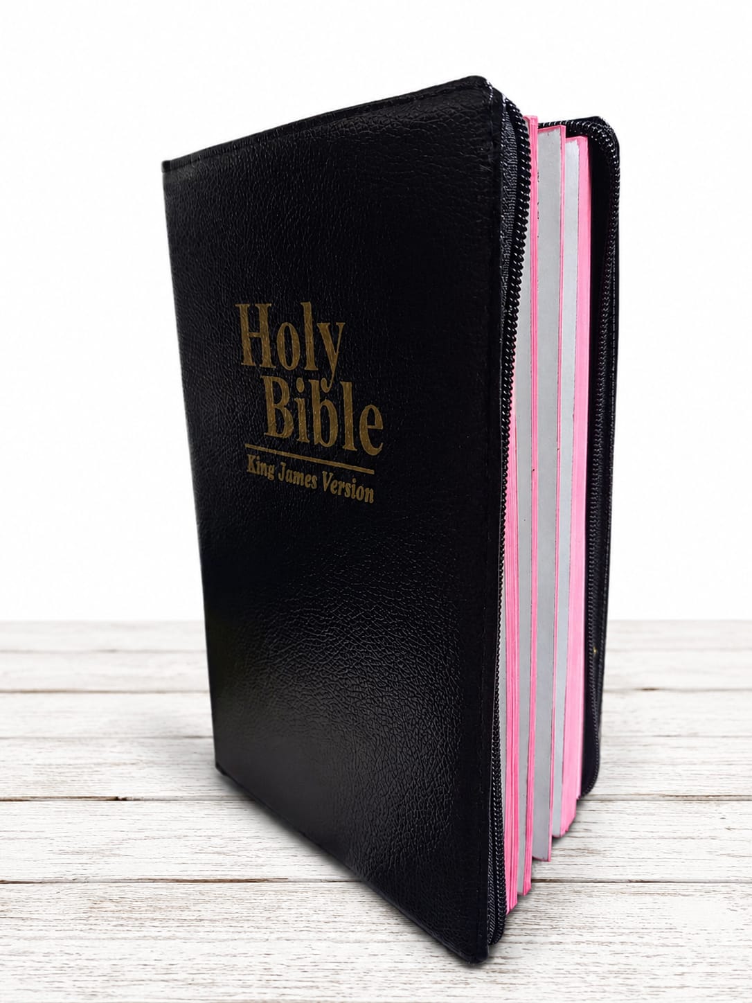 King James Version (KJV) with Zipped Cover. Designed for everyday use, this Bible features the timeless and trusted King James Version in a convenient standard-size format that is easy to carry.