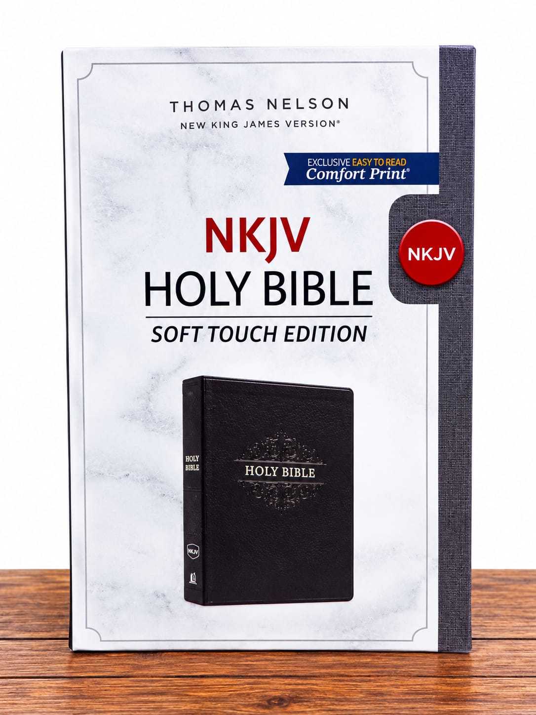 Thomas Nelson NKJV Holy Bible – Soft Touch Edition-Designed for both everyday reading and study, this Bible features the trusted New King James Version text in Thomas Nelson's exclusive Comfort Print®