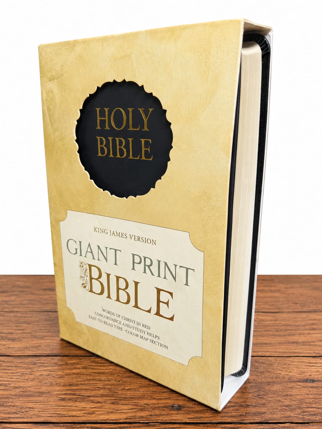 King James Version Giant Print Bible -Designed with easy-to-read giant print, this Bible is ideal for devotion, Bible study, church services, and anyone who prefers larger text for comfortable reading