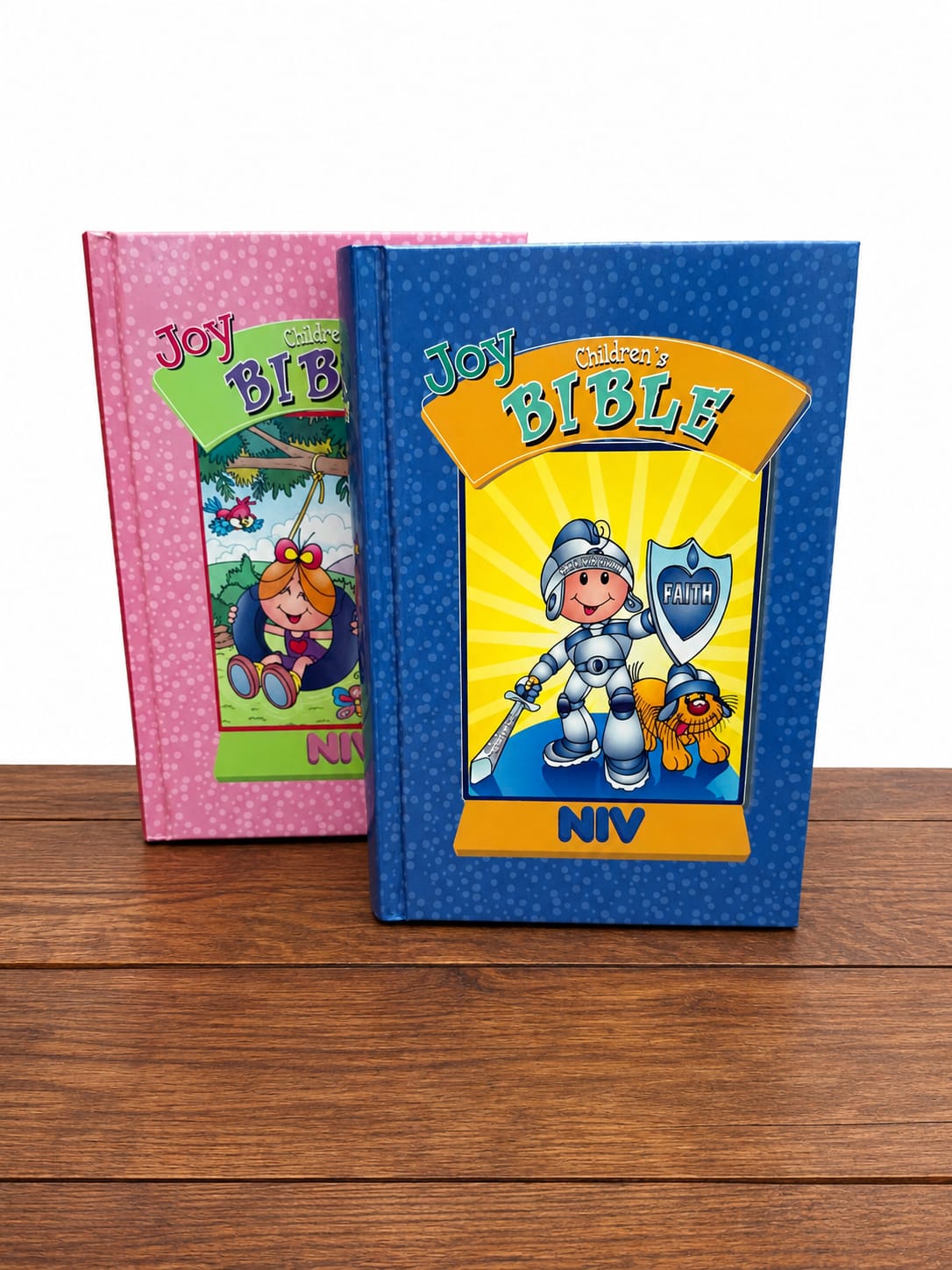 The Joy Children’s Bible is a colorful and engaging Bible designed to help children discover God’s Word in a simple and enjoyable way. With child-friendly stories and illustrations.
