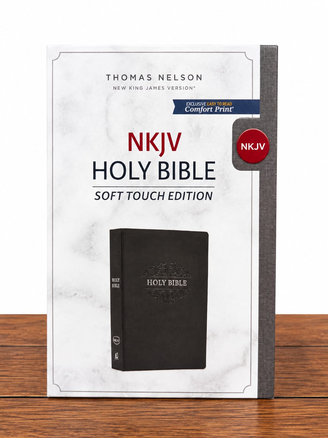 Thomas Nelson NKJV Holy Bible – Soft Touch Edition-Designed for both everyday reading and study, this Bible features the trusted New King James Version text in Thomas Nelson's exclusive Comfort Print®