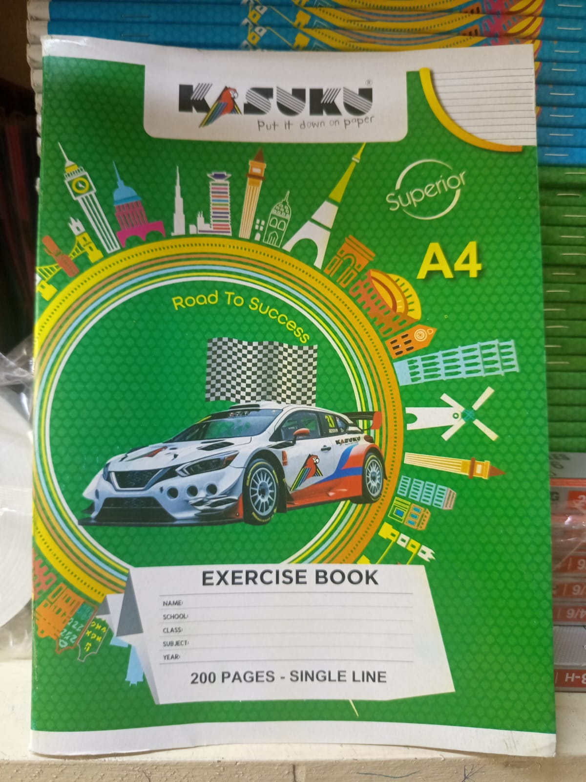 Kasuku A4 200 Pages Exercise Books-is a high-quality,It contains 200 pages, conveniently arranged with 11 square-line sections and 1 squared section, making it versatile for different writing.