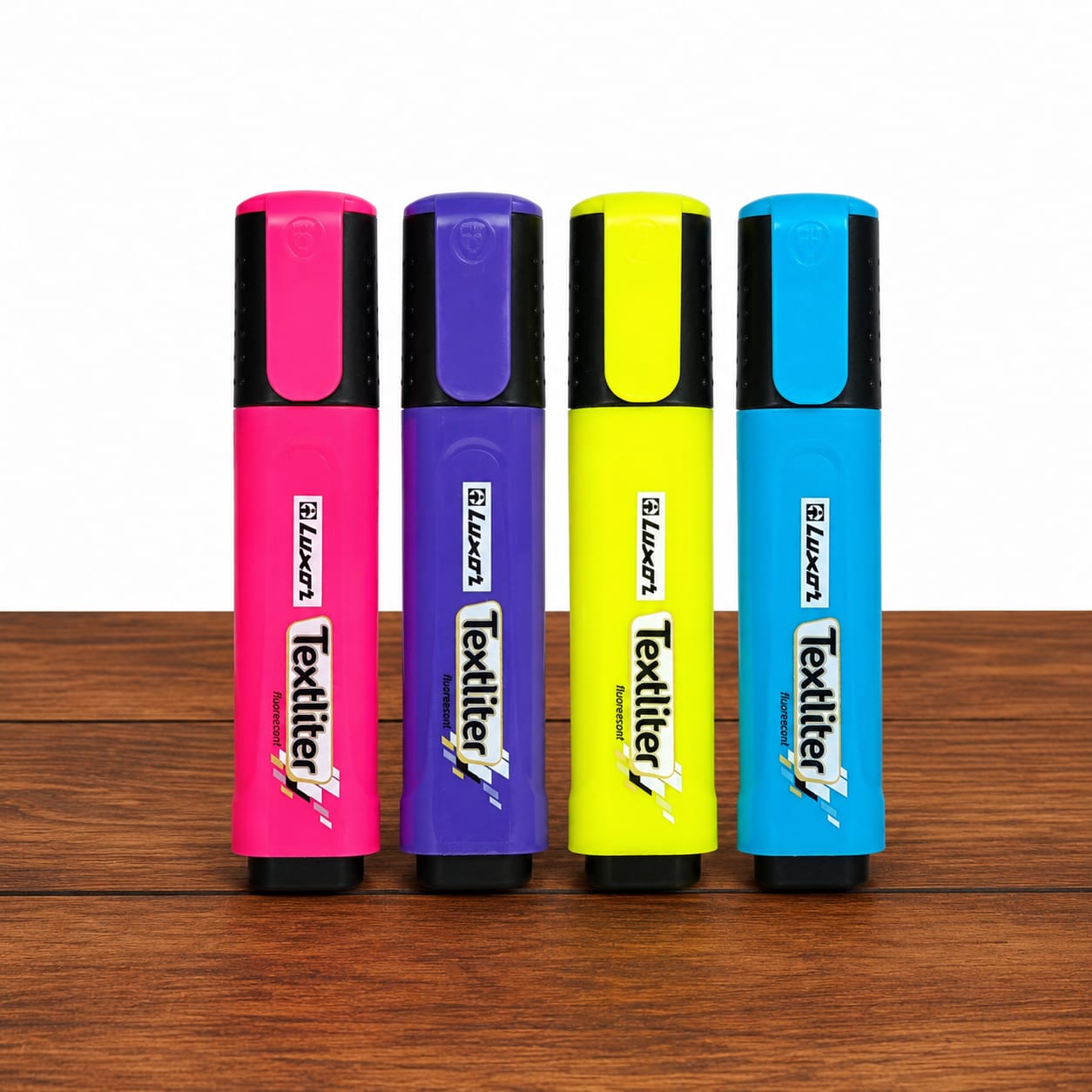 Luxor Textliter Fluorescent Highlighters – 12 Pieces-Make highlighting and studying easier with luxor Highlighters set. This pack contains 12 highlighters in bright fluorescent and pastel colours.