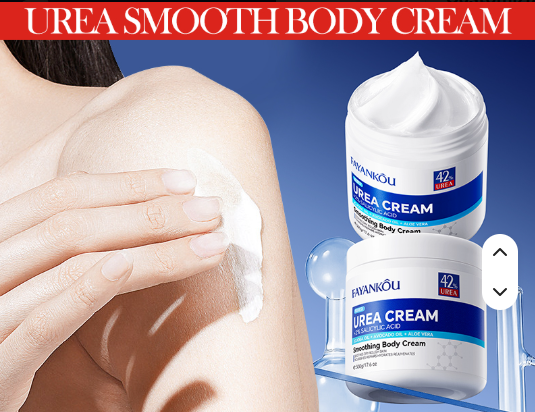 FAYANKOU UREA CREAM +2% SALICYLIC ACID with Jojoba oil, Avocado oil & Aloe vera  Smoothing Body Cream For Soothing, Repairing, Hydrating, Nourishing and Rejuvenating dry rough skin - 500g UREA CREAM