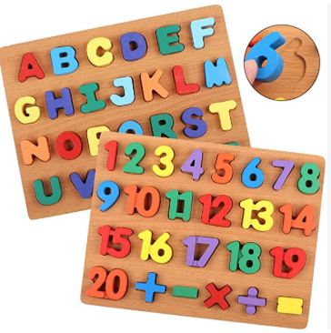 Children Books Introduce Numbers Early for Cognitive Imprrovement, Sank Magic Practice Copybook , Montessori Spelling Game, Pattern Blocks for Improving Concentration for Autism & ADHD Kids Books
