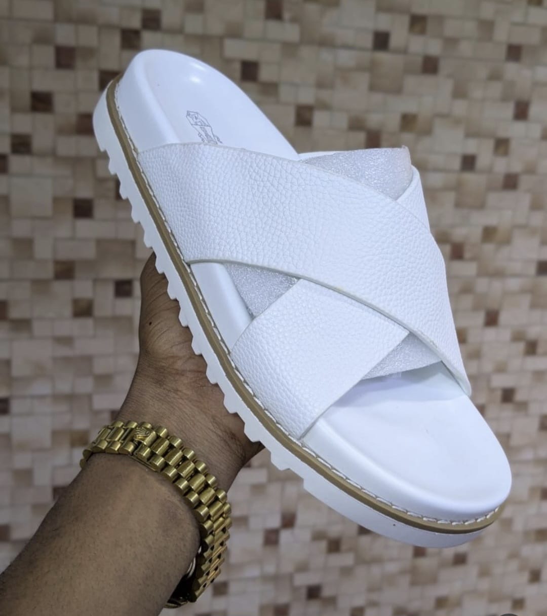 Classic Brunnello Open Sandals Men's Summer Slides Opens Rubber Sole New Sandals and Slippers Men's Sandals Adult Beach Open Shoes Non-slip Open-toe Generic Sandals