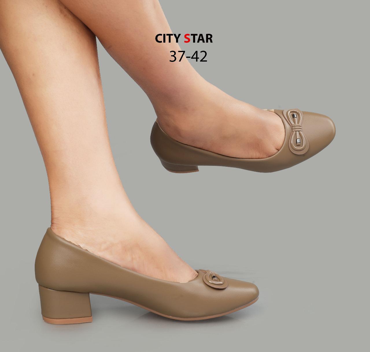 Comfortable Quality Leather Durable Official Classy Loafer Low Wedges Chunky Block Heels ladies/women shoes Mom Shoes Sizes 37-42