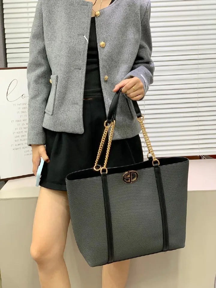 2in1 Classic Trendy Ladies Handbag Women Shoulder Bag Strap Adjustable Fashion Bag Zipper Closure Girls Crossbody Bag with Purse or Wallet Bag