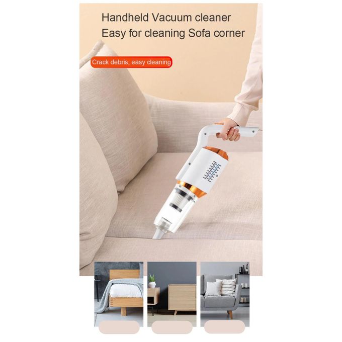 120W Cordless Handheld Vacuum Cleaner - 7500Pa Suction, Rechargeable, 2-in-1 for Home & Car, Multi-Use
