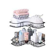 Multi Bathroom Corner Shelf Organizer - Durable Iron Storage Rack - 0.06 kg