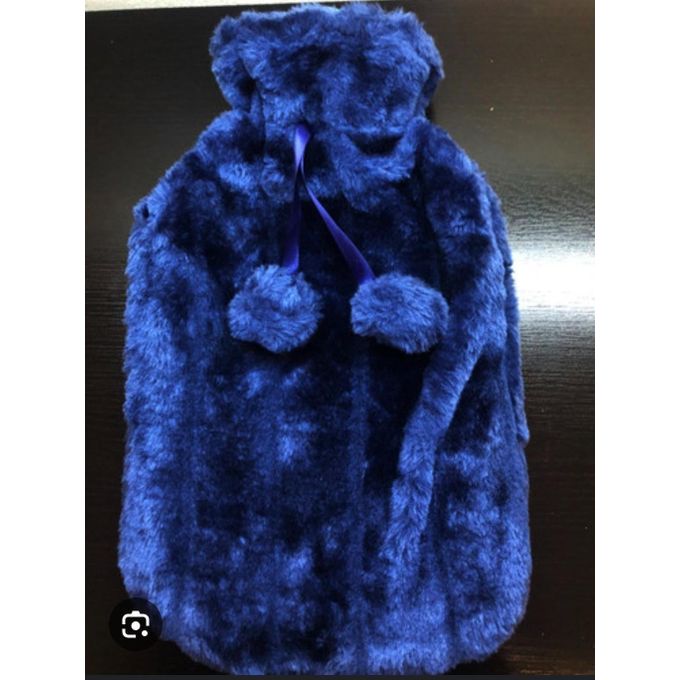 2L Hot Water Bottle with Cover - Multicolor Silicone for Pain Relief