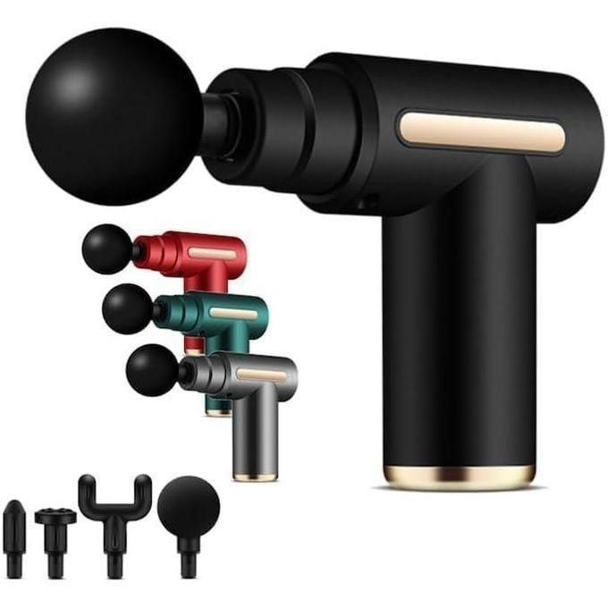 Charge Boost Deep Tissue Massage Gun - 5 Attachments, 30 Speeds, Portable, Multicolour, 0.55 kg