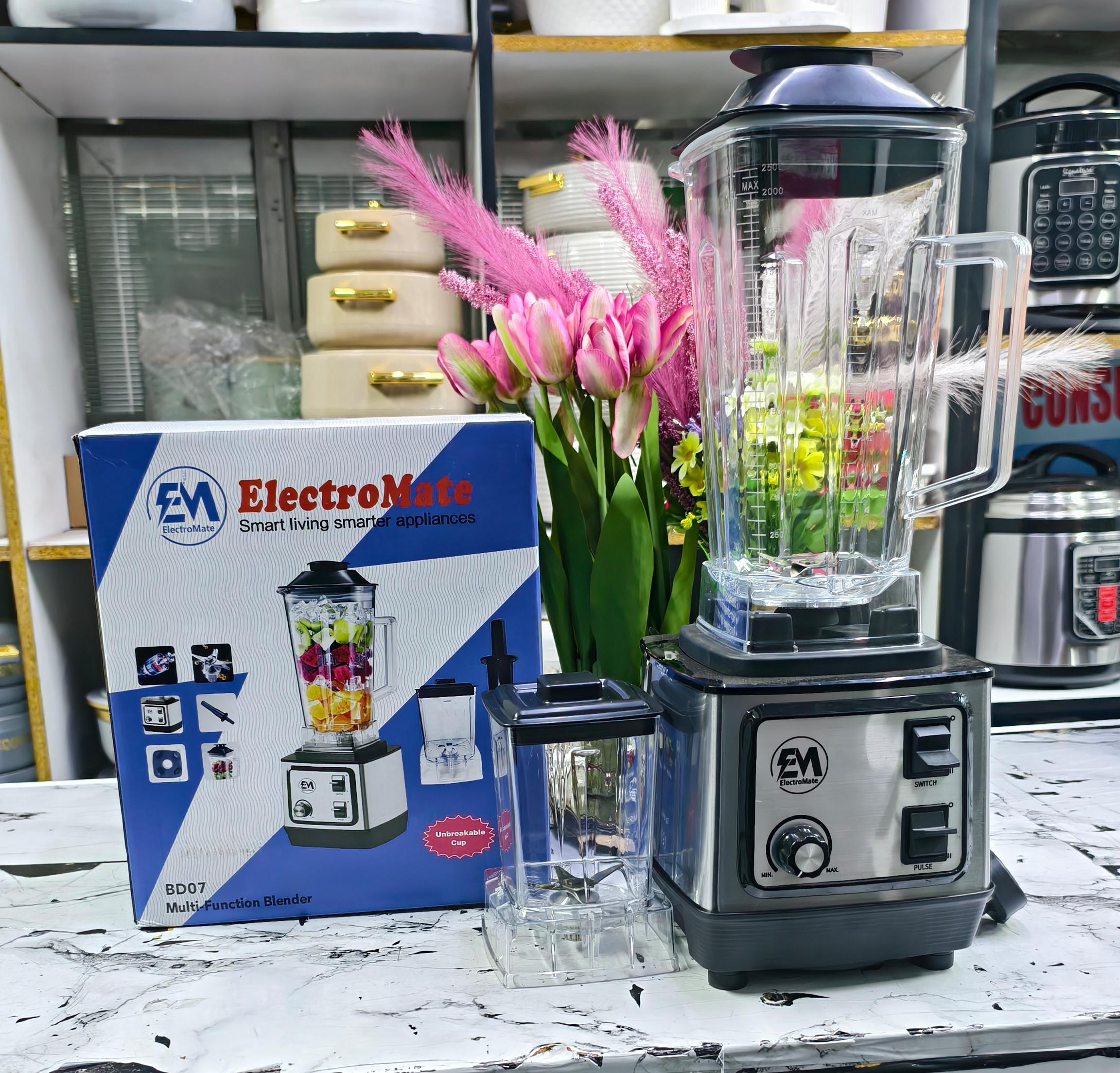 ElectroMate BD07 2-In-1 Blender & Grinder 🔥
☑️ Powerful blending and grinding performance
☑️ 2-in-1 multifunction kitchen appliance
☑️ Strong stainless steel blades
☑️ Large capacity jar
☑️ Perfect f