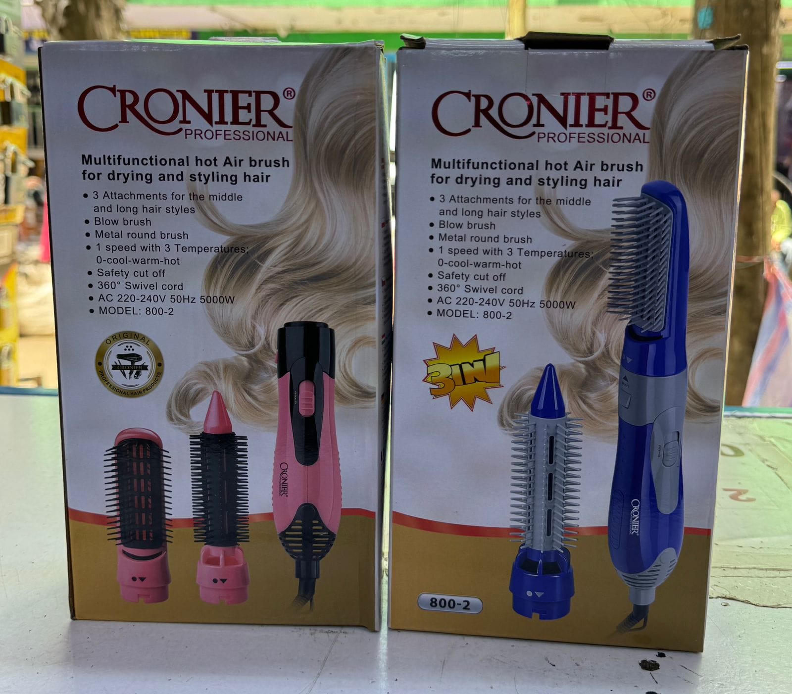 🌸 Cronier professional Cronier 3-in-1 Professional Hot Air Brush 🌸