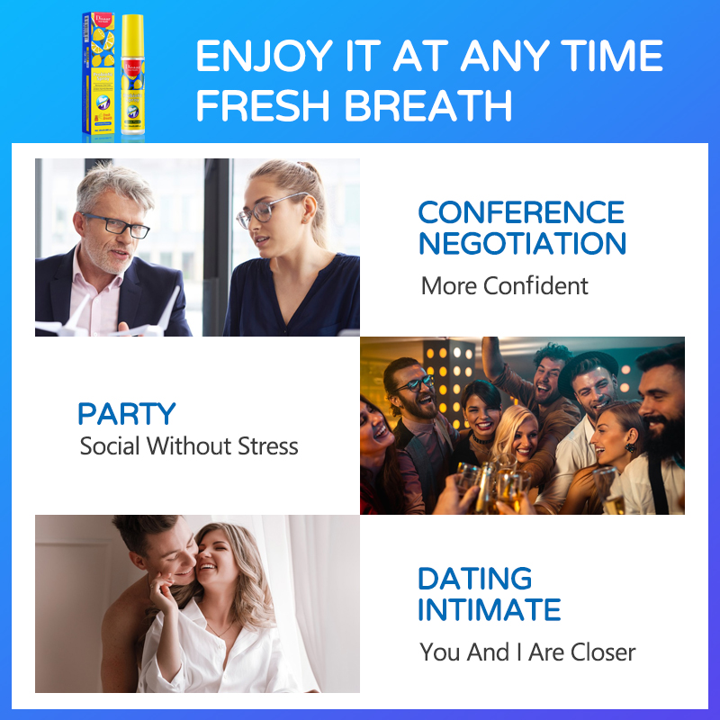 Bad Breath Protection Mouth Spray - Fresh Breath - Proven Effectiveness - Aerosol Free - Sugar Free - 20ml