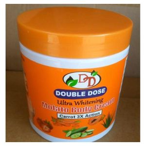 DOUBLE DOSE Carrot 3X Action ultra Molato Body Cream. Moisturizes, Clears Pigmentations, Aches, Pimples, Stretch Marks, Sunburn & Blemishes