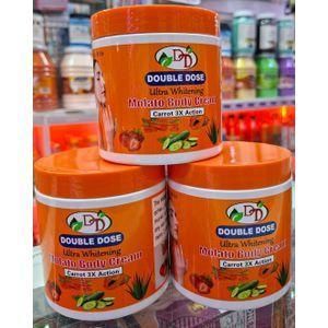 DOUBLE DOSE Carrot 3X Action ultra Molato Body Cream. Moisturizes, Clears Pigmentations, Aches, Pimples, Stretch Marks, Sunburn & Blemishes