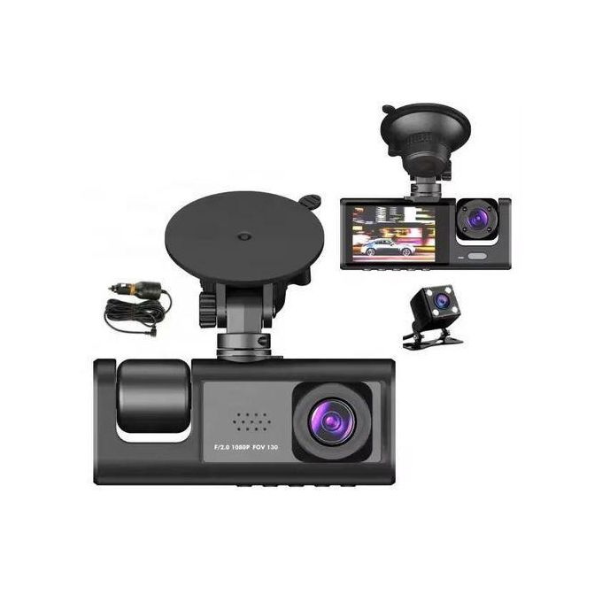 BEST Dashcam Front And Rear Camera,1080P High Definition Three Way Triple Dash Cam,170 Wide Angle Car Camera Dash Cam, All Round Video Recording Car Dash Cam Car Accessories