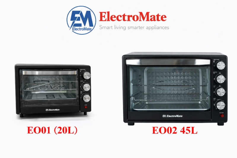 Electromate 20 Litres Electric Oven
Upgrade your kitchen with the compact yet powerful Electromate 20L Electric Oven. Perfect for baking, grilling, toasting, and roasting, this multifunction oven deli
