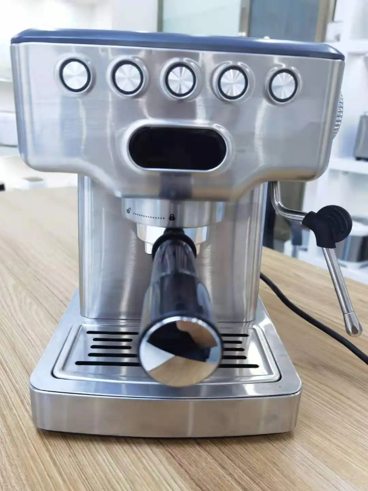 Semi-Automatic Espresso Machine 19Bar High Pressure Pump 1-2 Cup Extractor 1.8L Water Capacity