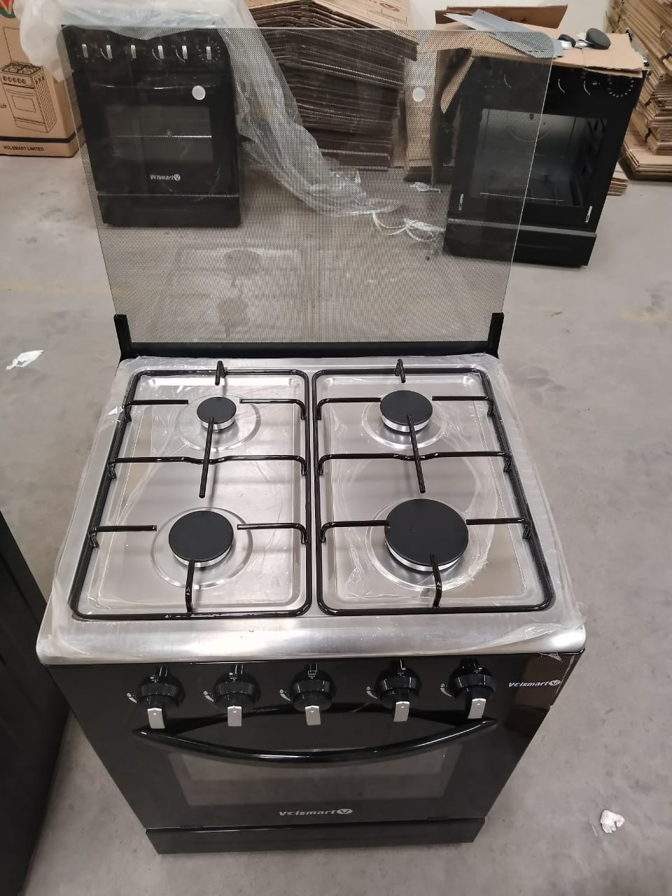 LIMITED TIME OFFER!! Volsmart 60x60 Full Gas JET Standing Cooker – 4 Burner Gas Cooker with Gas Oven , Order today and enjoy faster, smarter cooking every day.