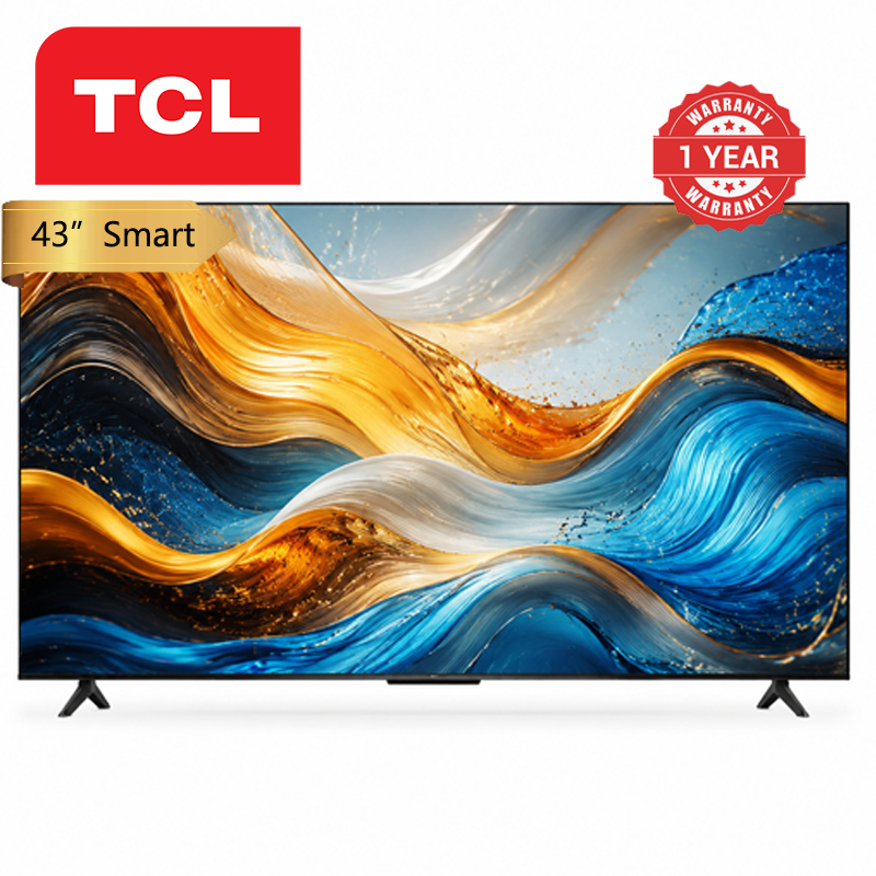 TCL 43 Inch Smart TV 43V6D 2026 Model 4K LED Display Google Television OS Dolby Audio Technology WIFI Connectivity