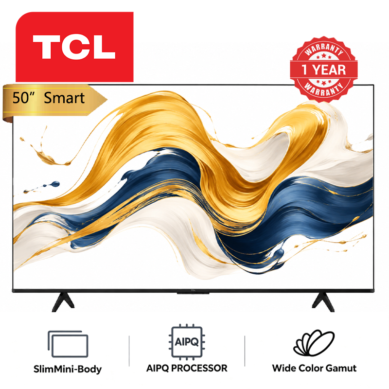 TCL 50 Inch 50P755 4K UHD Smart TV Google TV AiPQ Processor Wide Color Gamut Multiple Eye Care Dolby Vision Frameless WIFI Connectivity