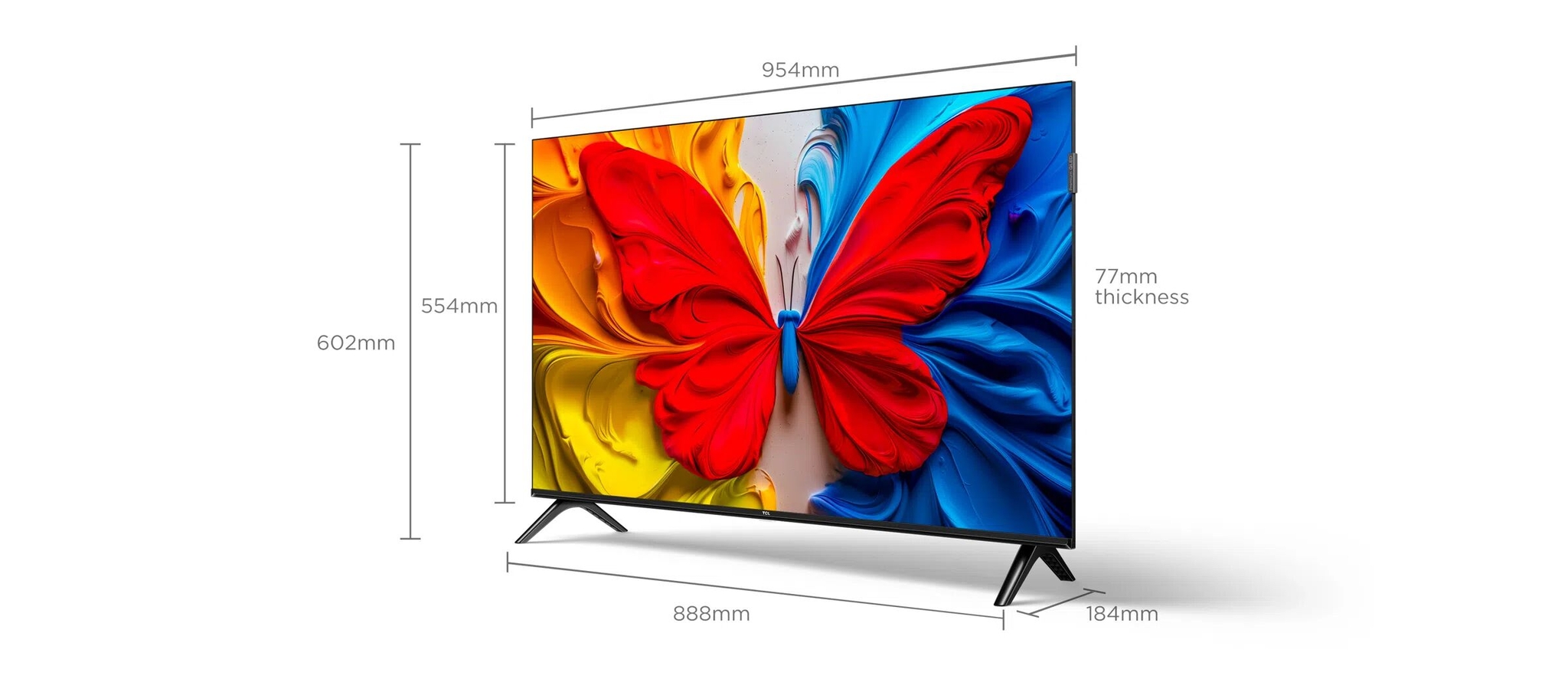 TCL 43 Inch Smart TV 43S5K Dolby Audio Dynamic Color Enhancement QLED Slim Design Multiple Viewing Mode  WIFI Connectivity