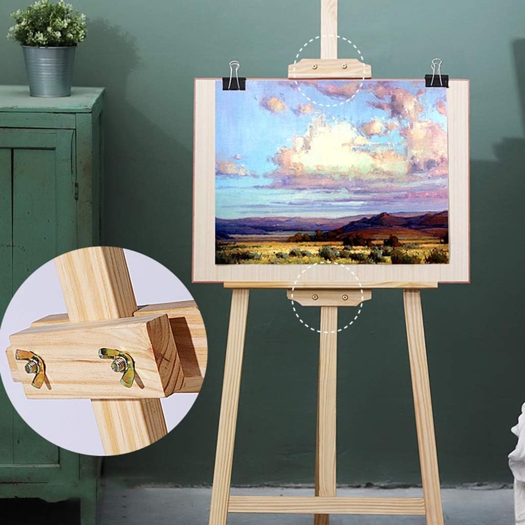 Professional A-Frame Wooden Easel Stand for Art, Studio, and Event Displays
