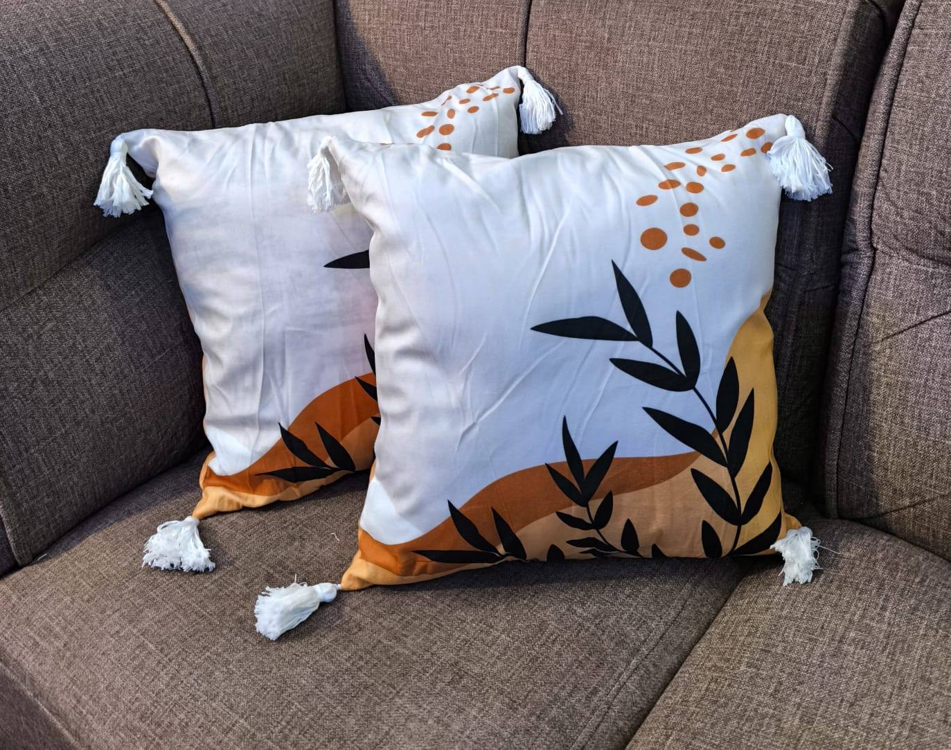 Decorative Elegant Throw Pillow Cases Only 2Pcs