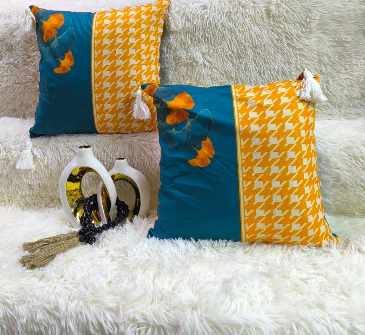 Decorative Elegant Throw Pillow Cases Only 2Pcs