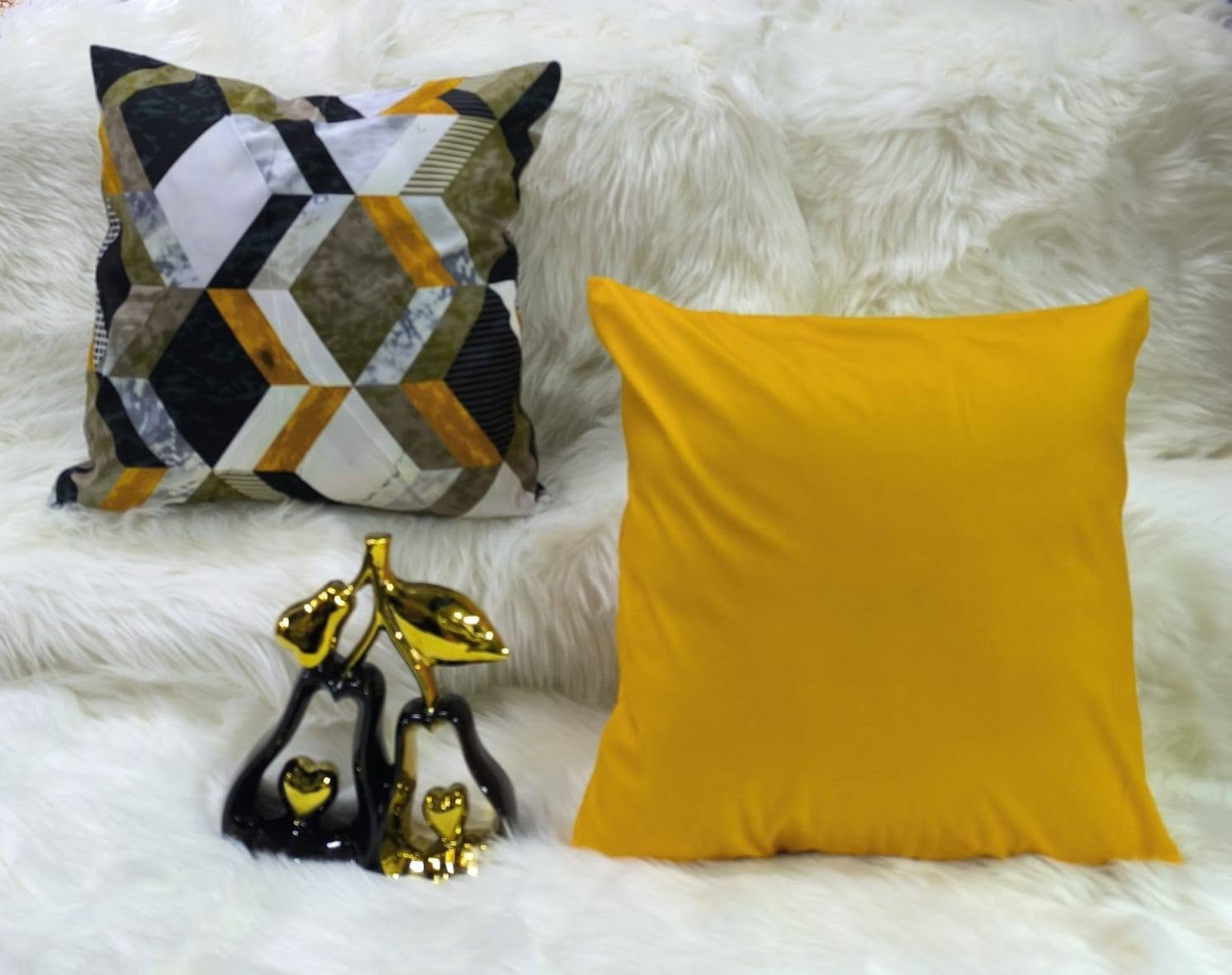Decorative Throw Pillow Cases Only 3Pcs