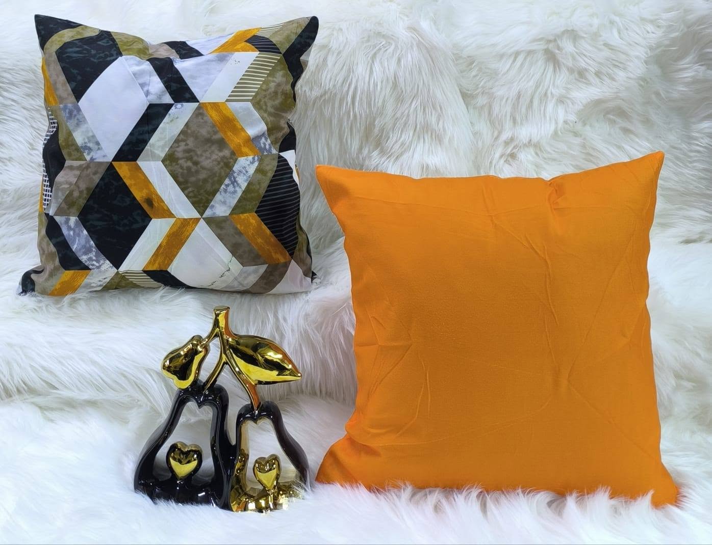 Decorative Throw Pillow Cases Only 3Pcs