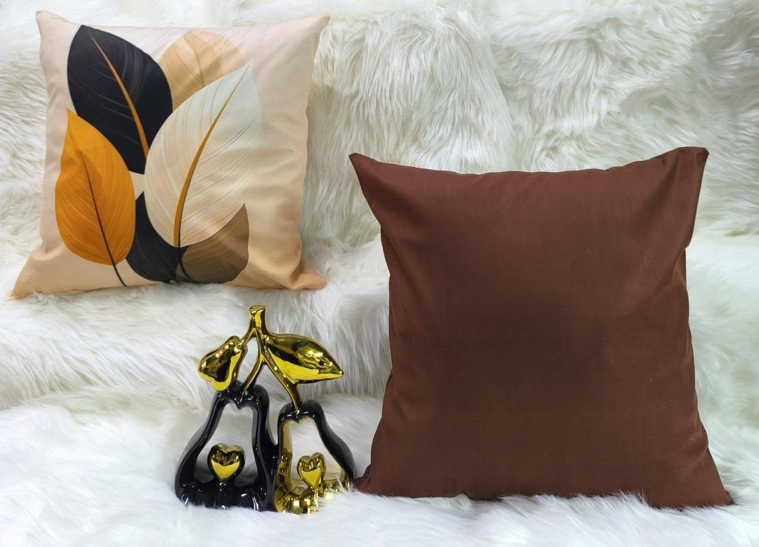 Decorative Throw Pillow Cases Only 3Pcs