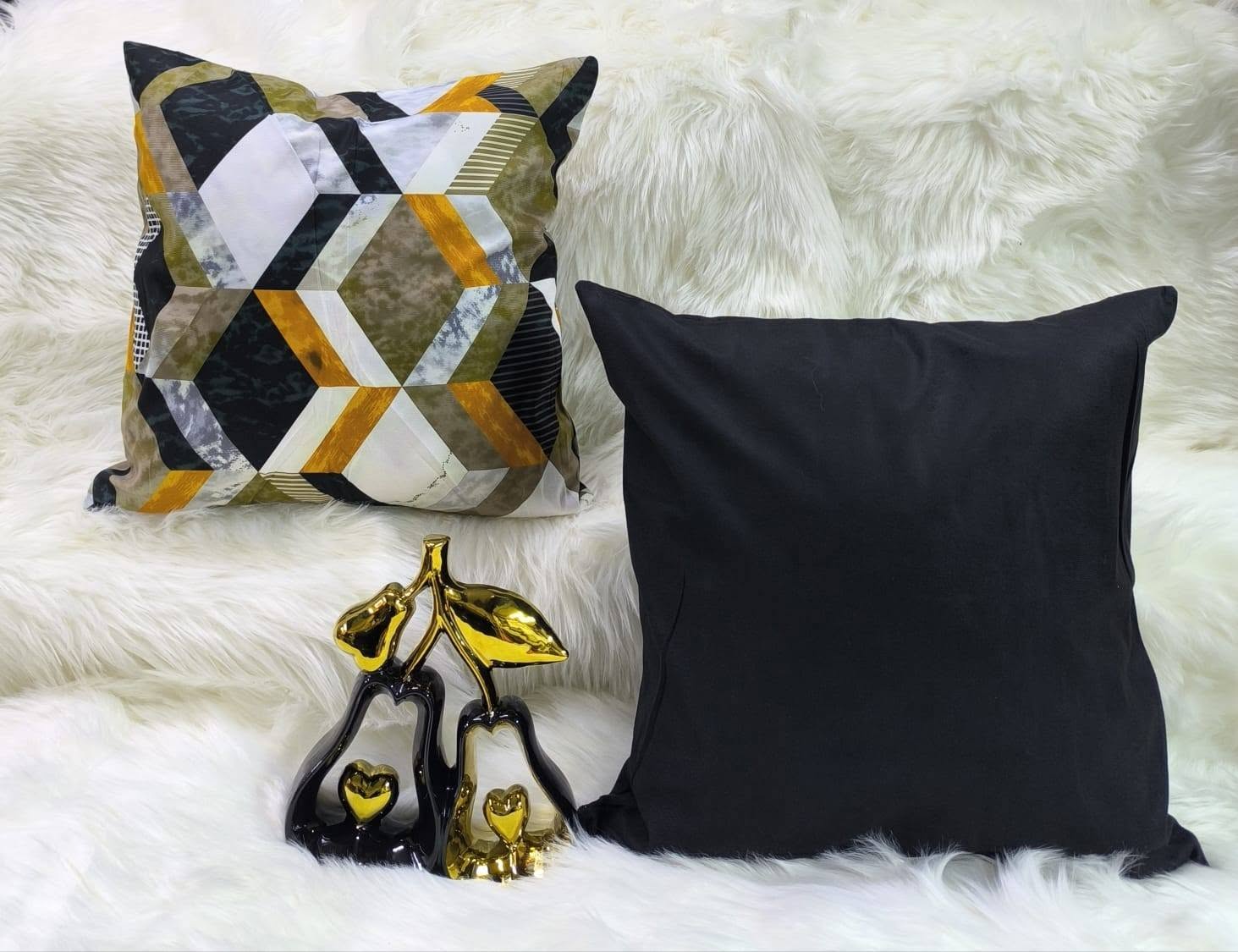 Decorative Throw Pillow Cases Only 3Pcs