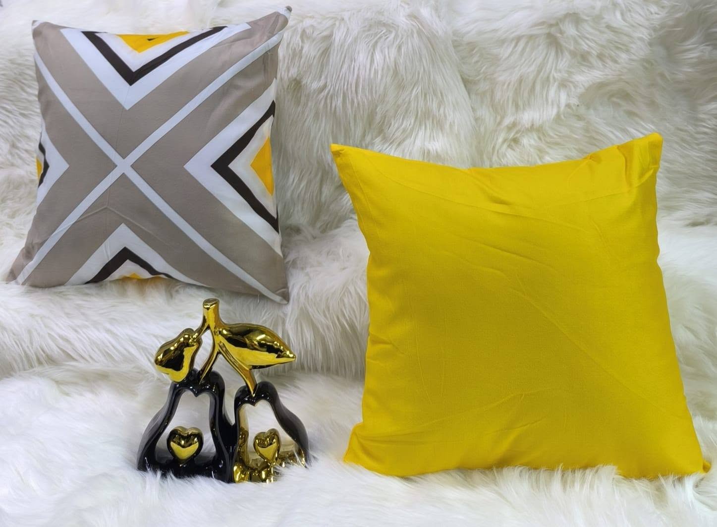 Decorative Throw Pillow Cases Only 3Pcs