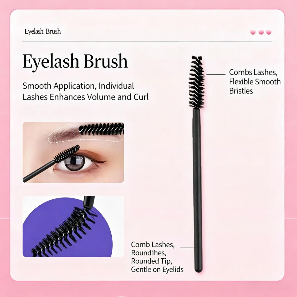 New Arrival Black Head Eyelashes Curler Black Eyelash Kit with Brush view 4
