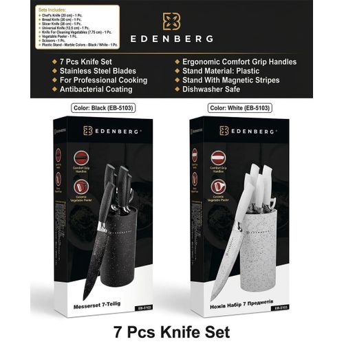 CLEARANCE OFFER EDENBERG Edenburg marble knife set
