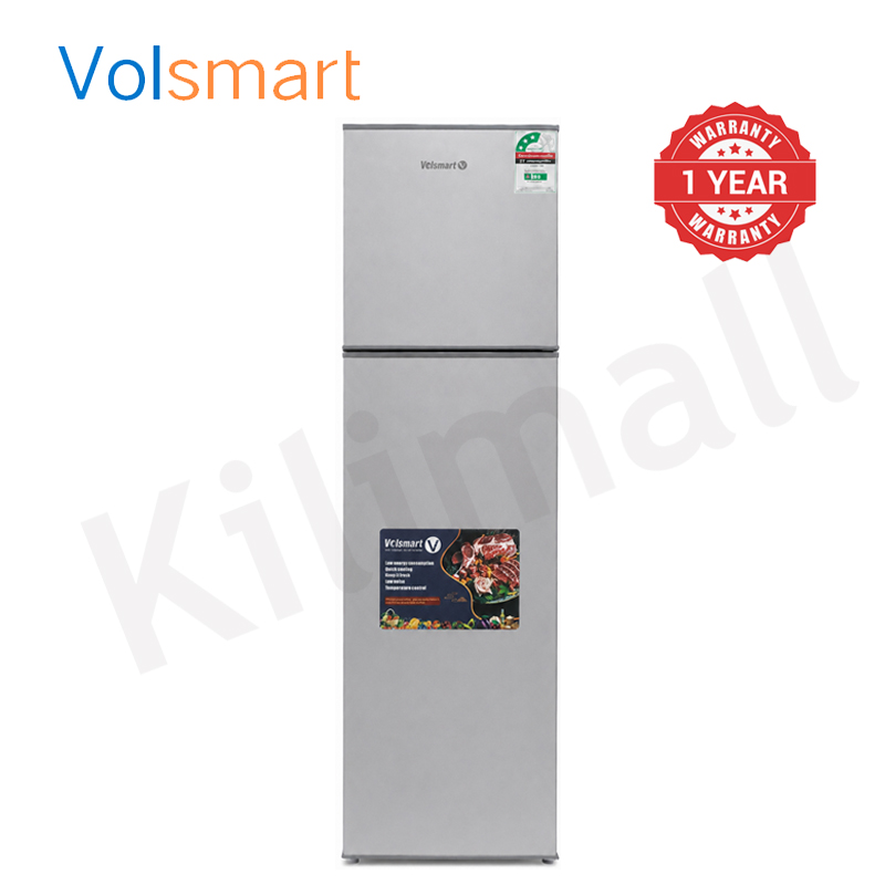 Volsmart 210L Fridge Freezer VL-BCD210 Energy Saving Double Doors Refrigerator