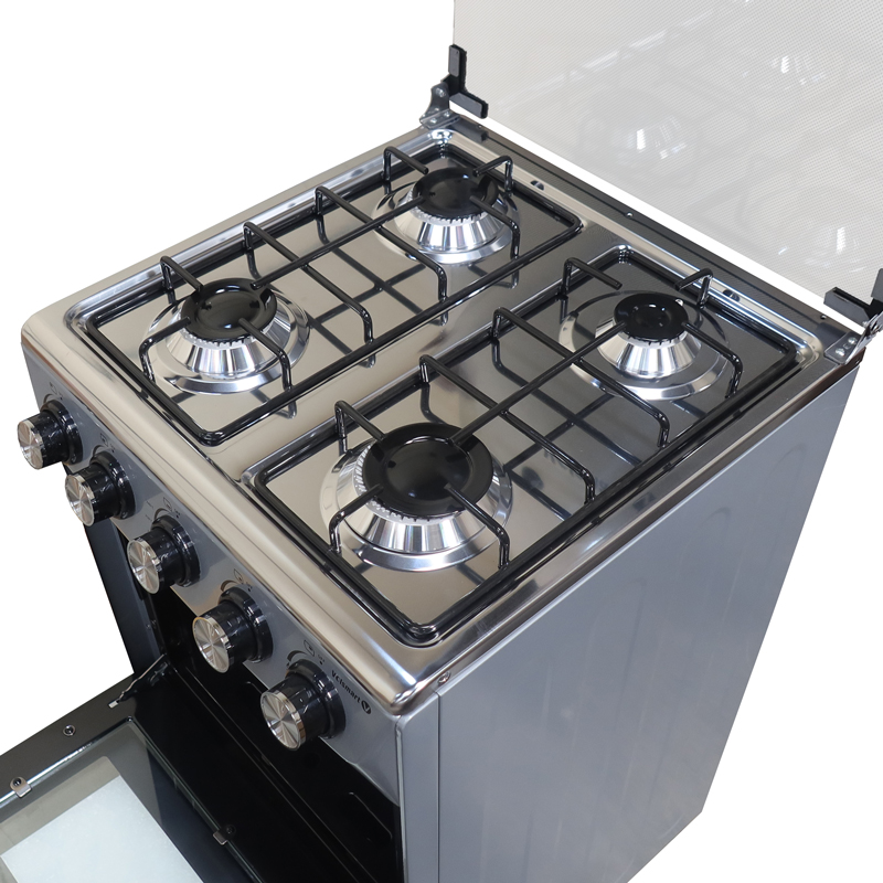 Volsmart 4 Gas Cooker + Gas Oven 4 Burners GVS-580 Free Standing Gas Cooker Cooking Range with 60L Oven