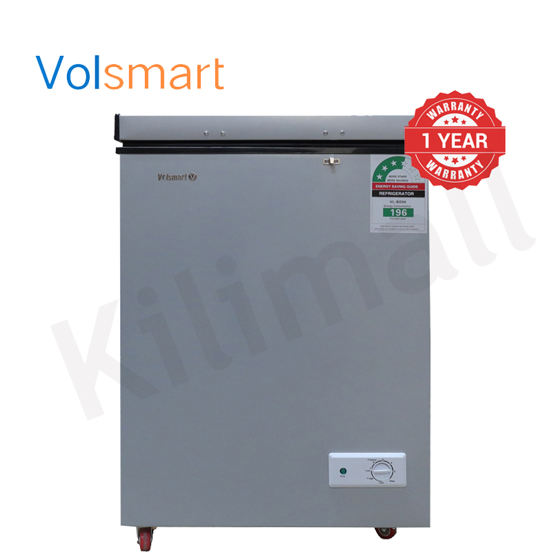 Volsmart 90L Vertical Chest Freezer VL-BD90 Single Flip Drain Freezer Energy-saving Freezer Fast Cooling Refrigerator